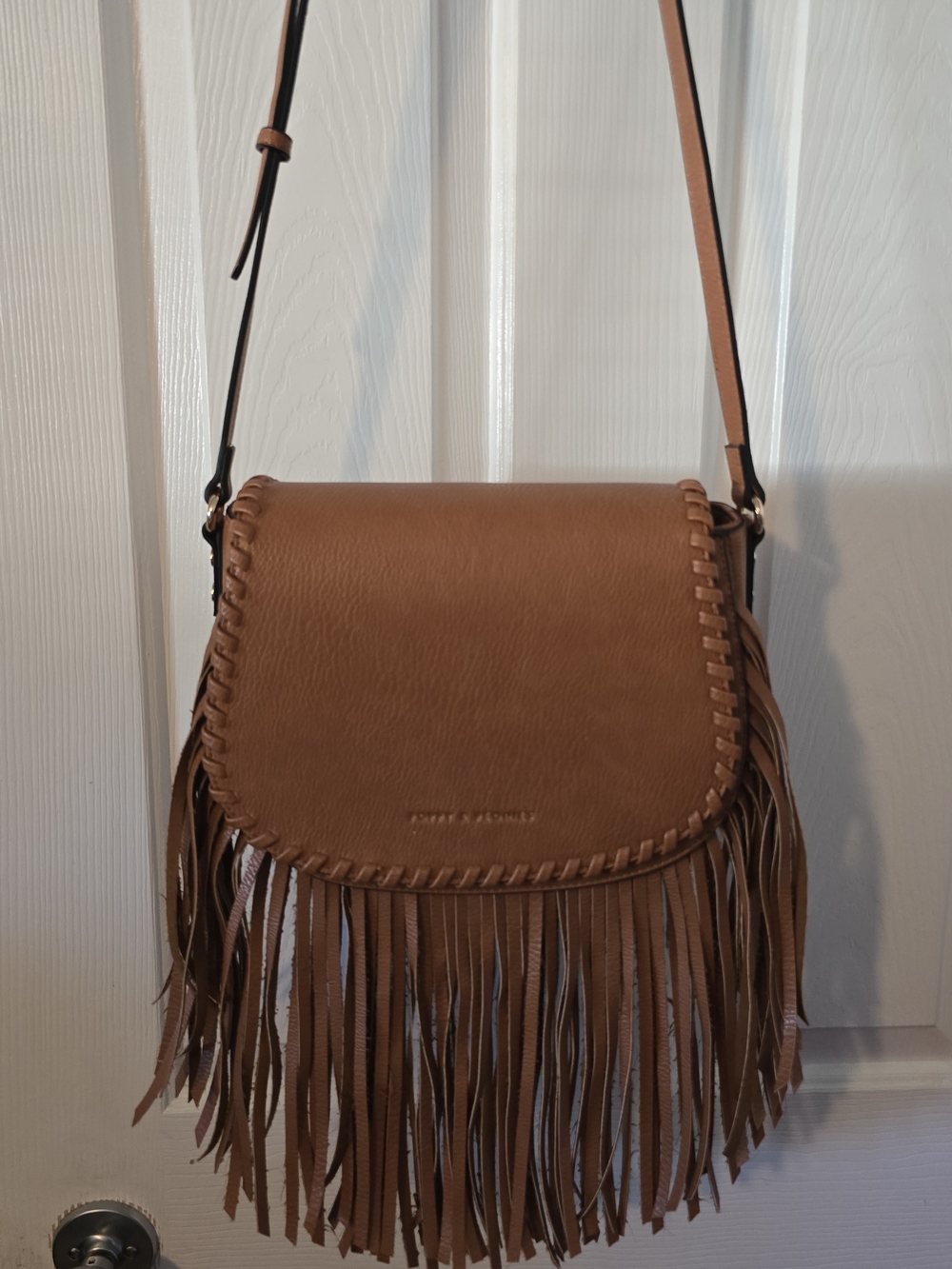 Poppy And Peonies Canyon Cognac Fringe Crossbody Bag, Margaux Wallet And ISU - Picture 3 of 7